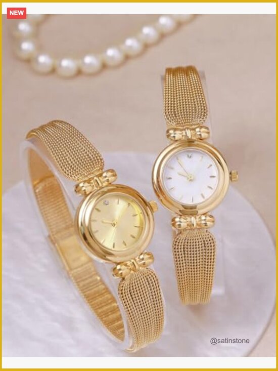 Women\'s Quartz Watch Stainless Steel Mesh Strap Analog Wrist Watch main image 6